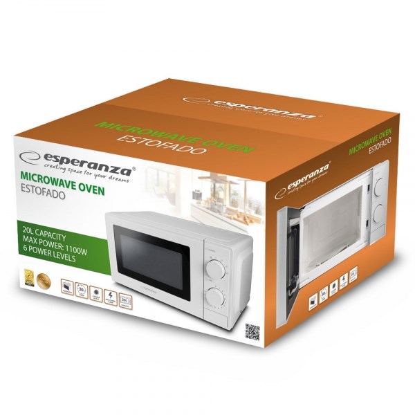 Mikrovalna pećnica ESPERANZA EKO011W (1100 W) bijela-2