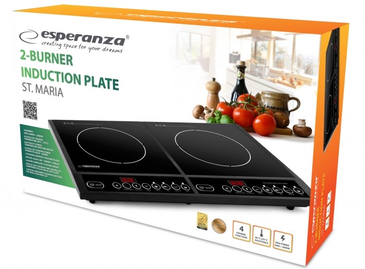 Indukcijska ploča za kuhanje ESPERANZA EKH008 (stolna, 2 zone) crna-1