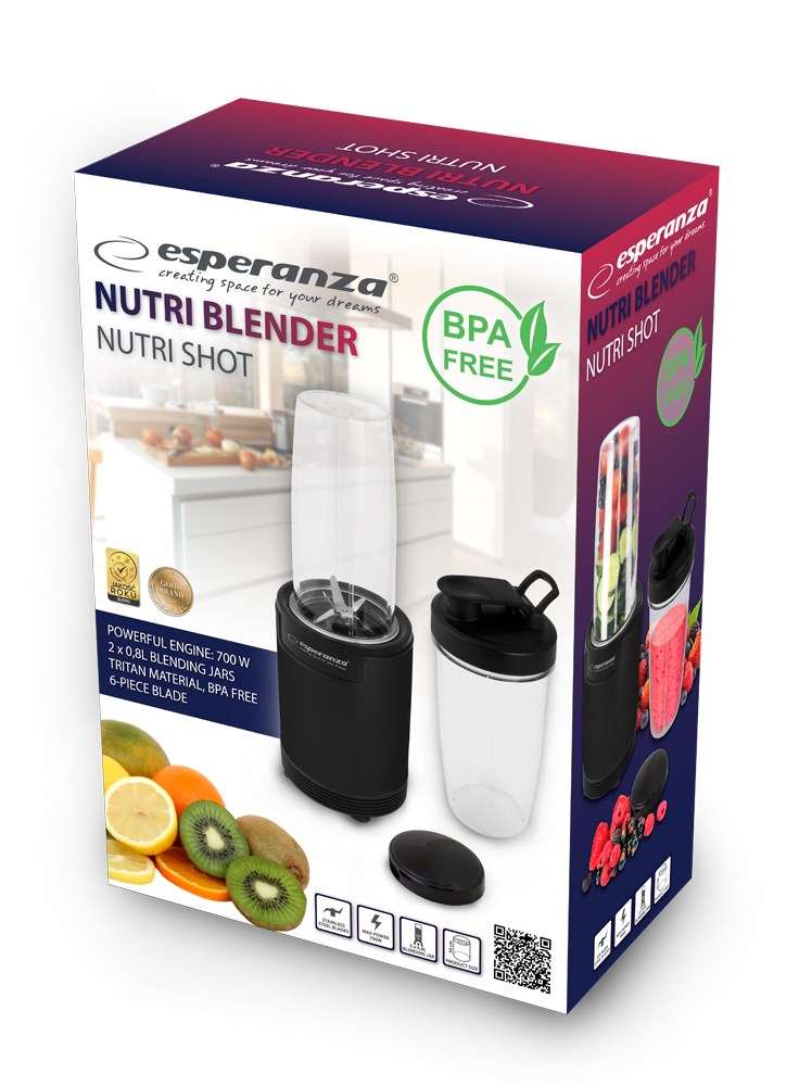 Nutri mikser ESPERANZA EKM029 (6 u 1, 700 W) crni-3