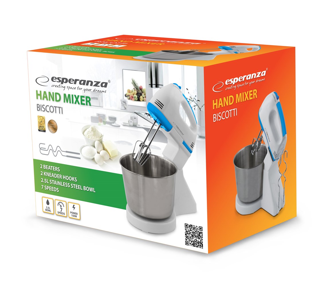 Esperanza EKM019WB Mixer with bowl-1