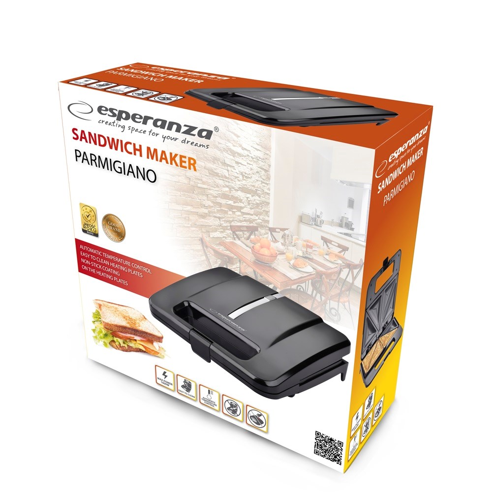 Toster za sendviče ESPERANZA EKT010 (1000 W) crna-1