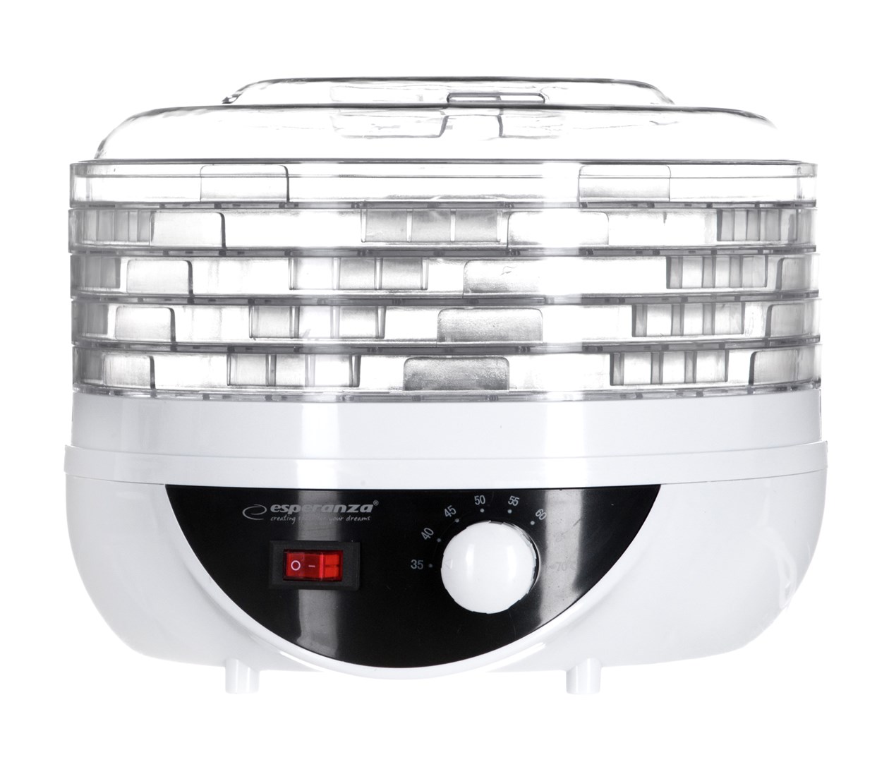 Dehidrator hrane Esperanza EKD002 (crni, prozirni bijeli, 250 W)-4