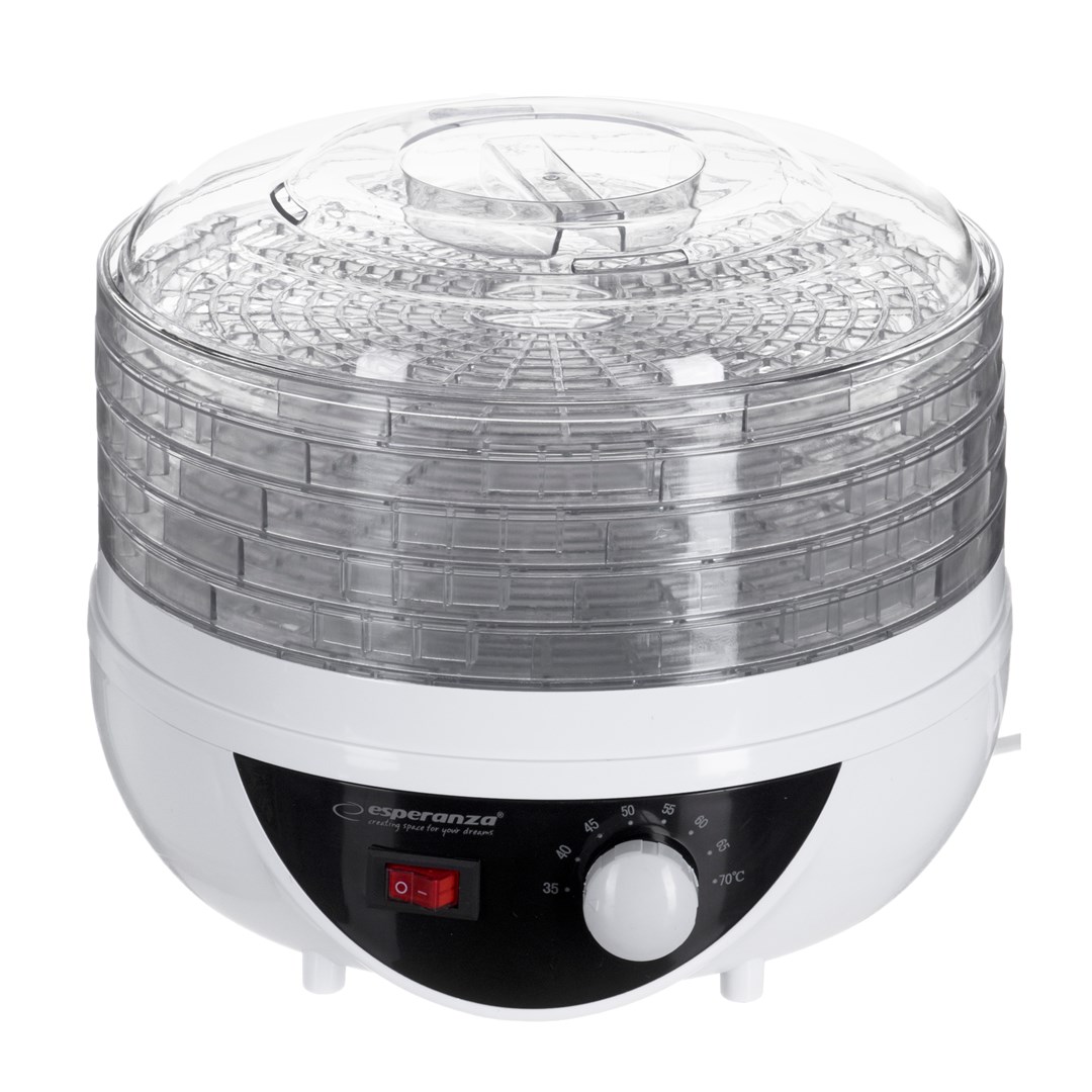 Dehidrator hrane Esperanza EKD002 (crni, prozirni bijeli, 250 W)-5