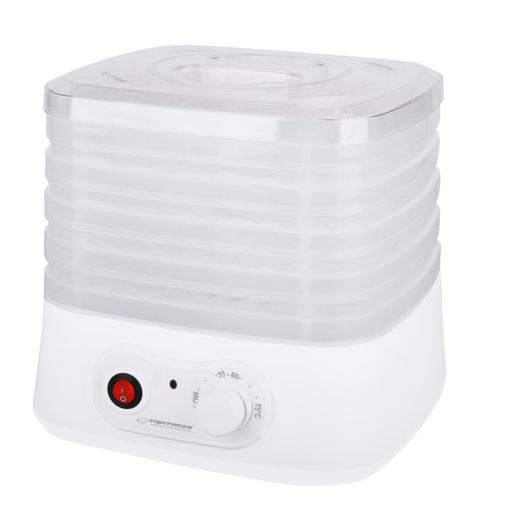 Dehidrator hrane Esperanza EKD004 (prozirni bijeli, 250 W)-1