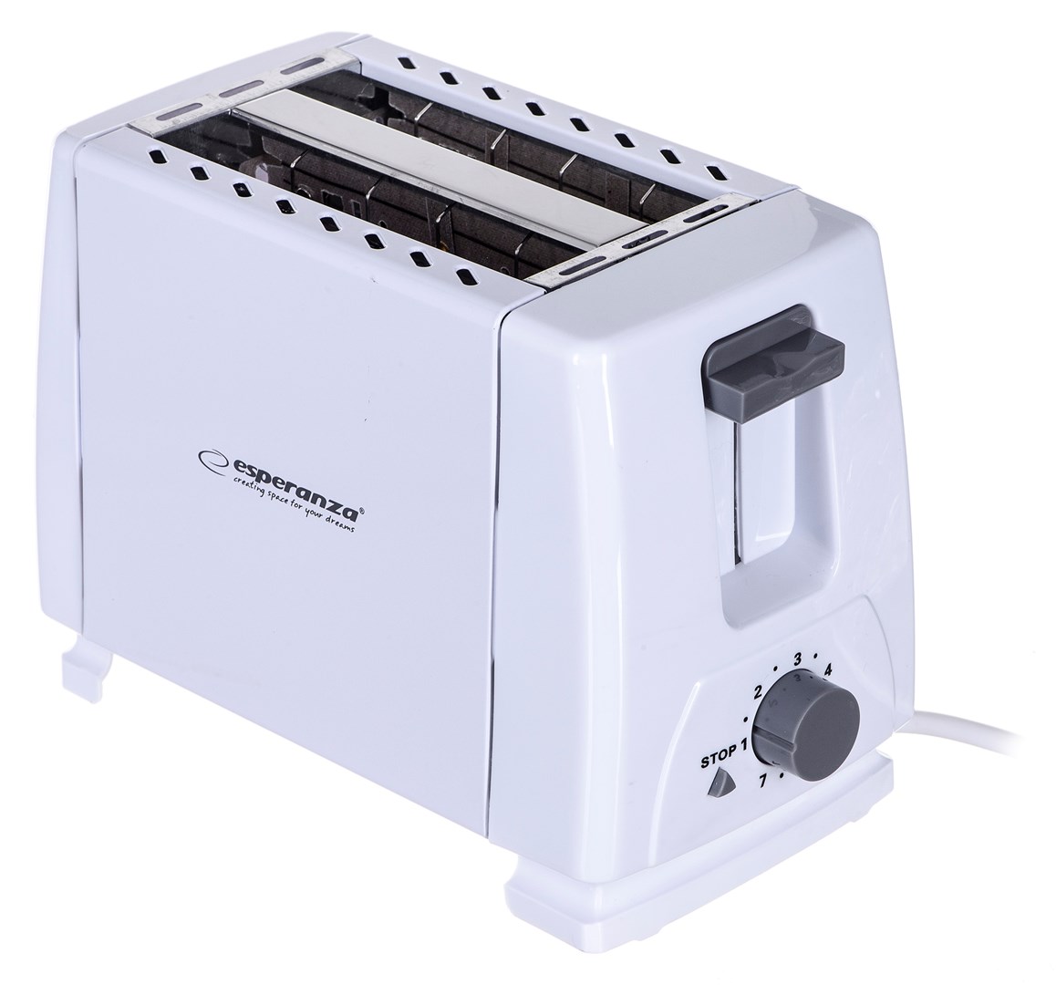 Toster EKT001 Caprese ESPERANZA (2 kriške, 600 W bijeli)-2