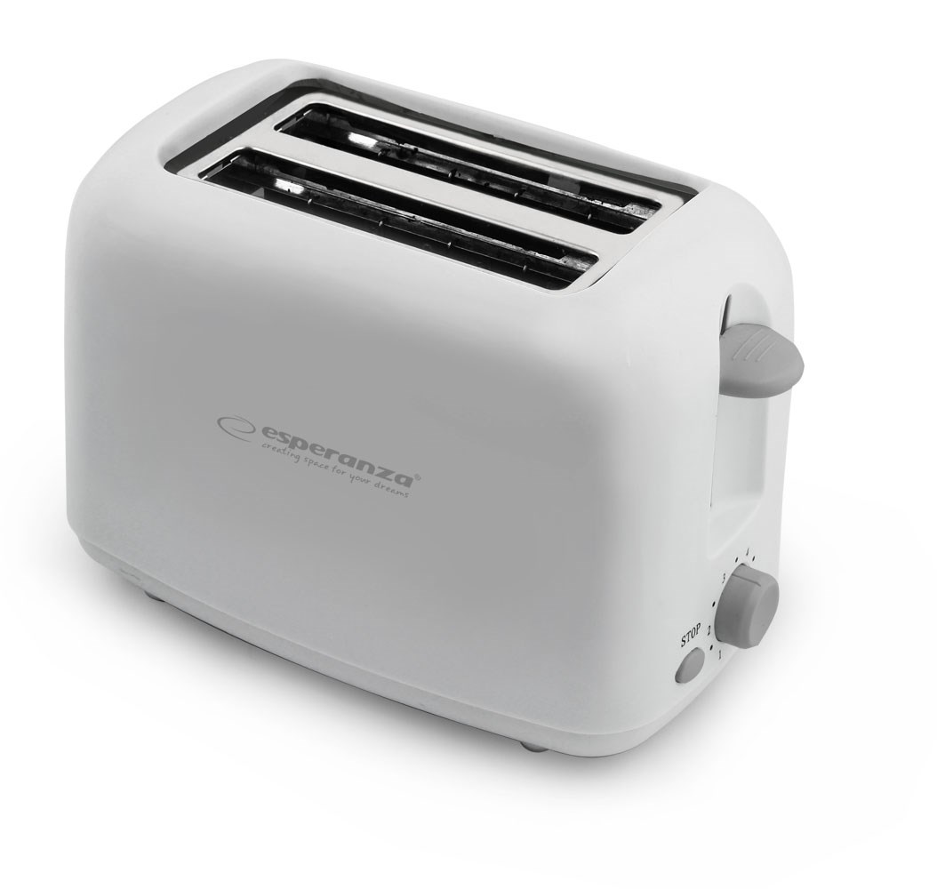 Toster EKT002 Caprese ESPERANZA (2 kriške, 600 W bijeli)-3