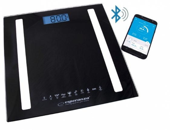 Osobna vaga ESPERANZA EBS016K (elektronička, kvadratna) crna