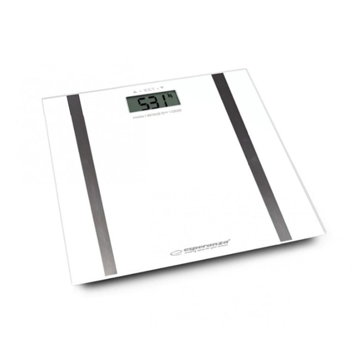 Esperanza Samba Rectangle White Electronic personal scale-0