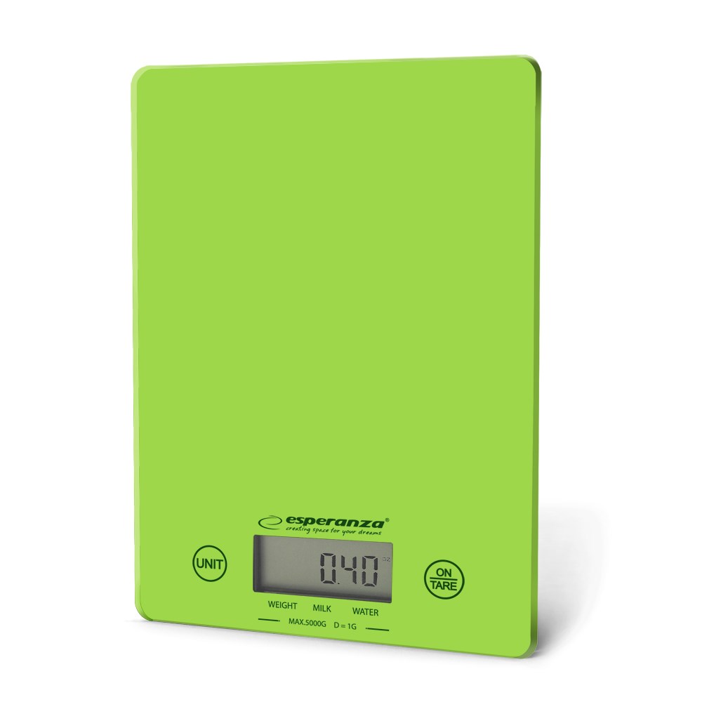 Elektronska kuhinjska vaga ESPERANZA EKS002G (stolna, pravokutna) zeleno-žuta-0