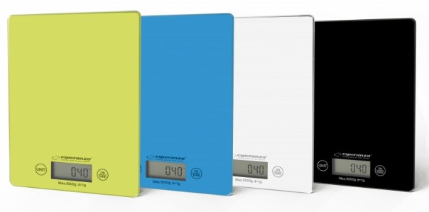 Elektronska kuhinjska vaga ESPERANZA EKS002G (stolna, pravokutna) zeleno-žuta-1