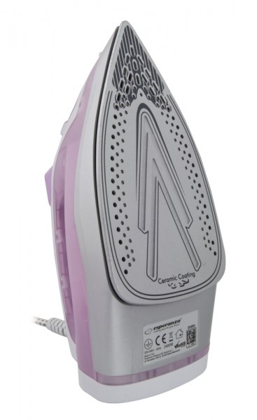 Parno glačalo ESPERANZA Tulle EHI004 (2400 W, keramička ploča glačala, ljubičasto-bijelo)-5
