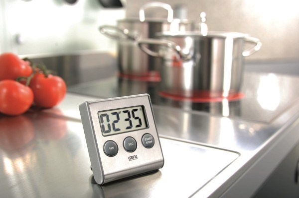 Digitalni kuhinjski timer GEFU CONTARE crni, nehrđajući čelik-1