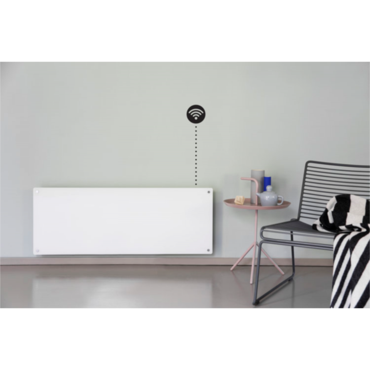 Glass heating panel Wifi + Bluetooth + LED display MILL GL1200WIFI3-1