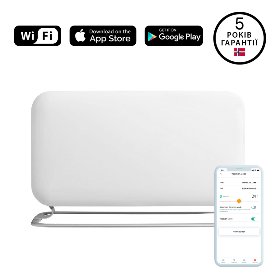 Grijač CONVECTION HEATER MILL CO1200WIFI3 (snaga 1200 W, boja bijela)-17