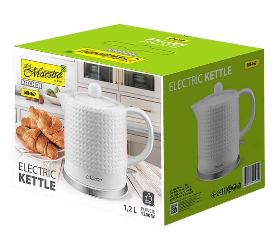 Električno kuhalo za vodu MAESTRO Feel (1.5 L, 1200 W) bijela-1