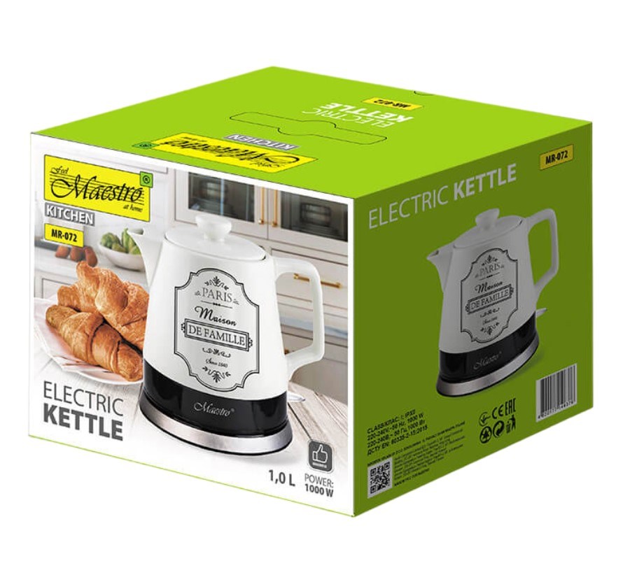 Električno kuhalo za vodu MAESTRO Feel (1.2 L, 1200 W) bijela-1