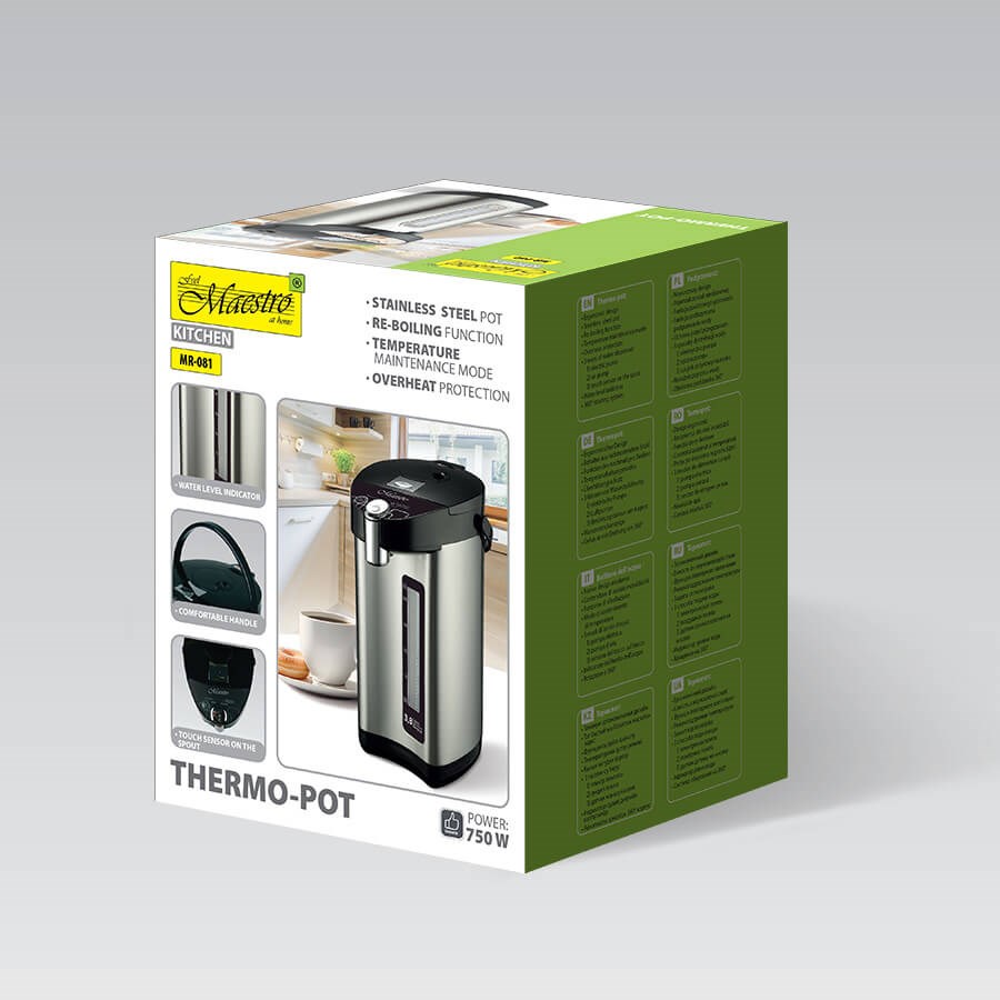 Feel-Maestro MR-081 thermo-pot 4.5 L Silver crna-10