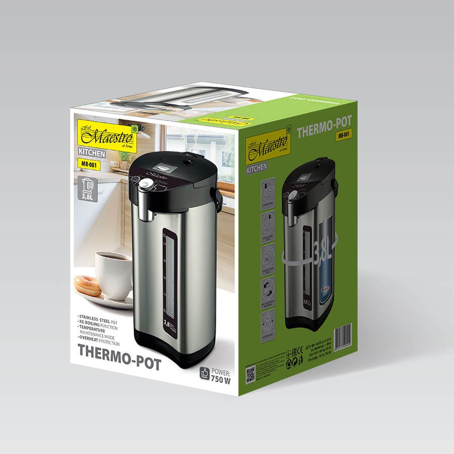 Feel-Maestro MR-081 thermo-pot 4.5 L Silver crna-9