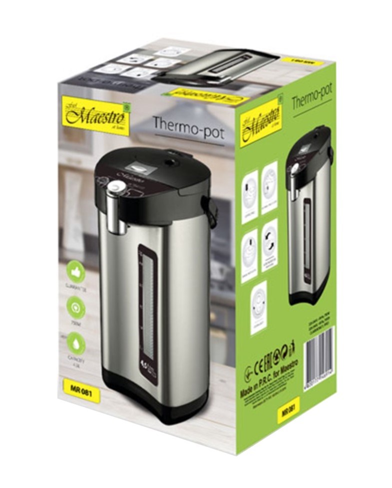 Feel-Maestro MR-081 thermo-pot 4.5 L Silver crna-5