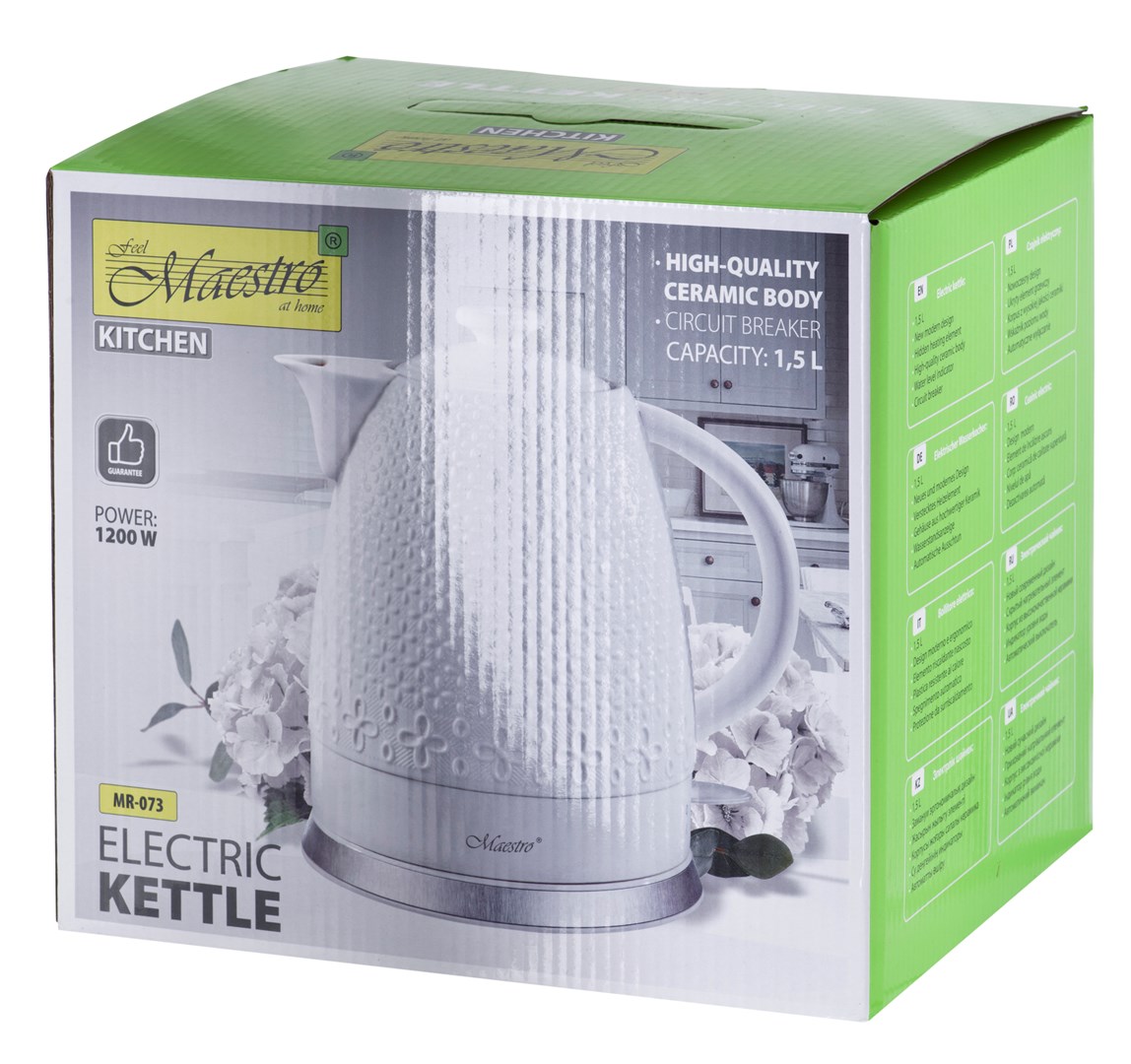 Električni čajnik MAESTRO MR-073 (1.2 L, 1200 W) bijeli-5