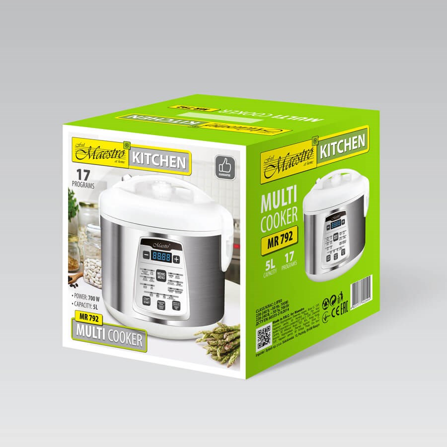 MULTICOOKER MAESTRO MR-792 17 programs, 700 W-2