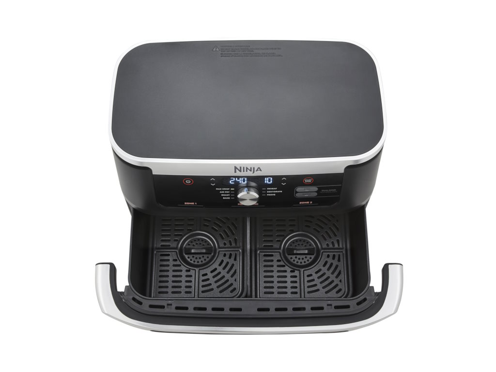 Ninja AF500EU fryer Double 10.4 L Stand-alone 2470 W Hot air fryer crna, Stainless steel-1