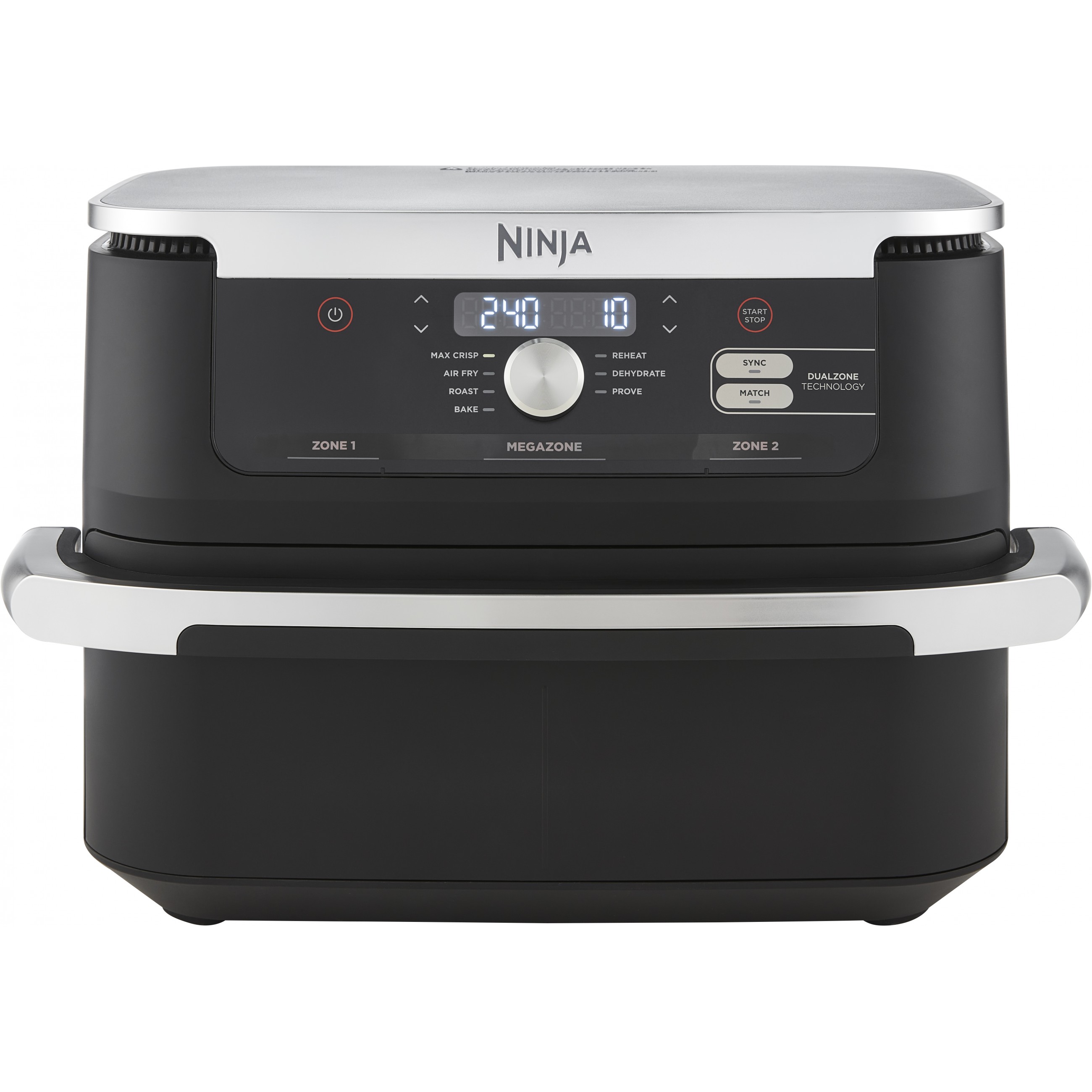 Ninja AF500EU fryer Double 10.4 L Stand-alone 2470 W Hot air fryer crna, Stainless steel-11