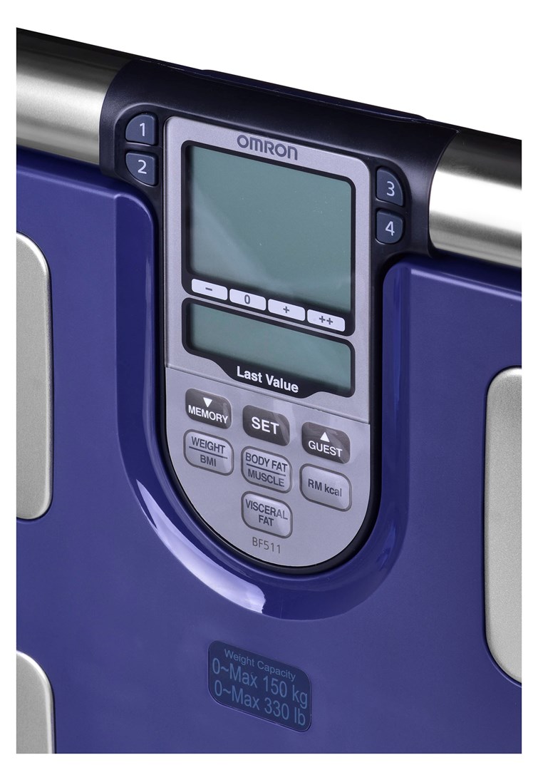 Omron BF511 Square Blue Electronic personal scale-5