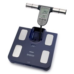 Omron BF511 Square Blue Electronic personal scale-0