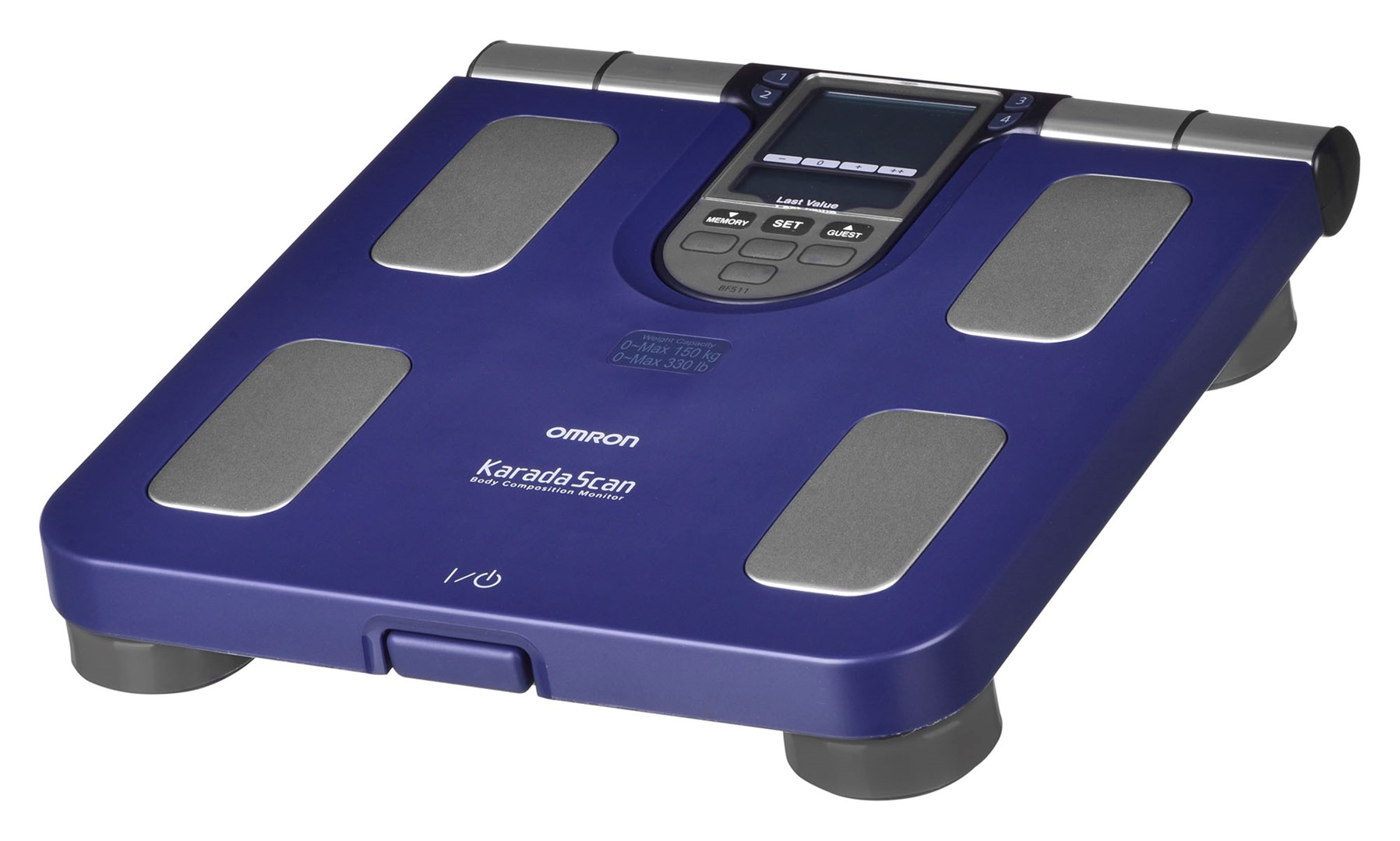 Omron BF511 Square Blue Electronic personal scale-3