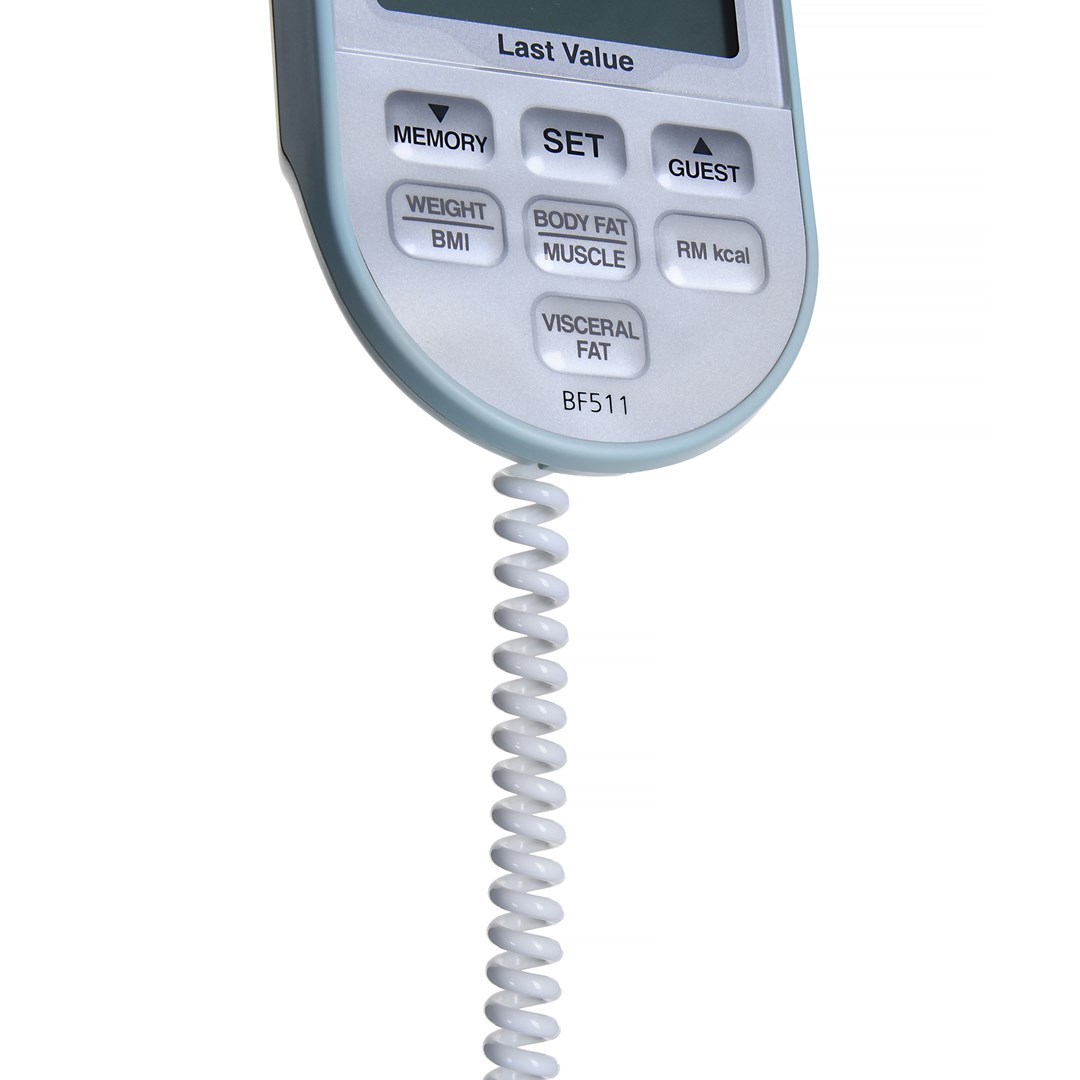 Elektronična vaga Omron BF511 (kvadratna, tirkizna)-11