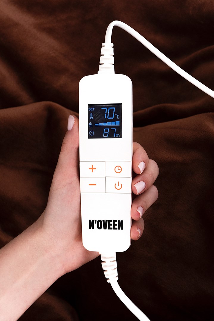 Električna deka NOVEEN EB655 (super mekana, 180 x 130 cm) smeđa-4