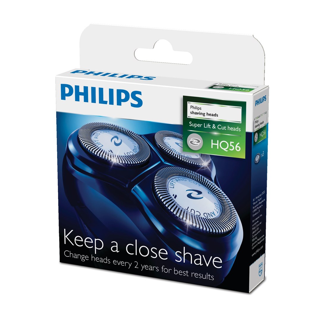 Philips HQ900 Series Shaving Heads HQ56/50 Recyclable CloseCut replacement shaver heads-0