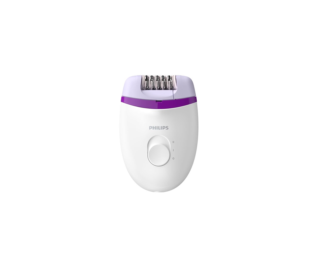 Epilator PHILIPS Satinelle Essential BRE225/00 (strujni, kompaktan, 2 brzine, Opti-light, periva glava, ljubičasto-bijeli)-1