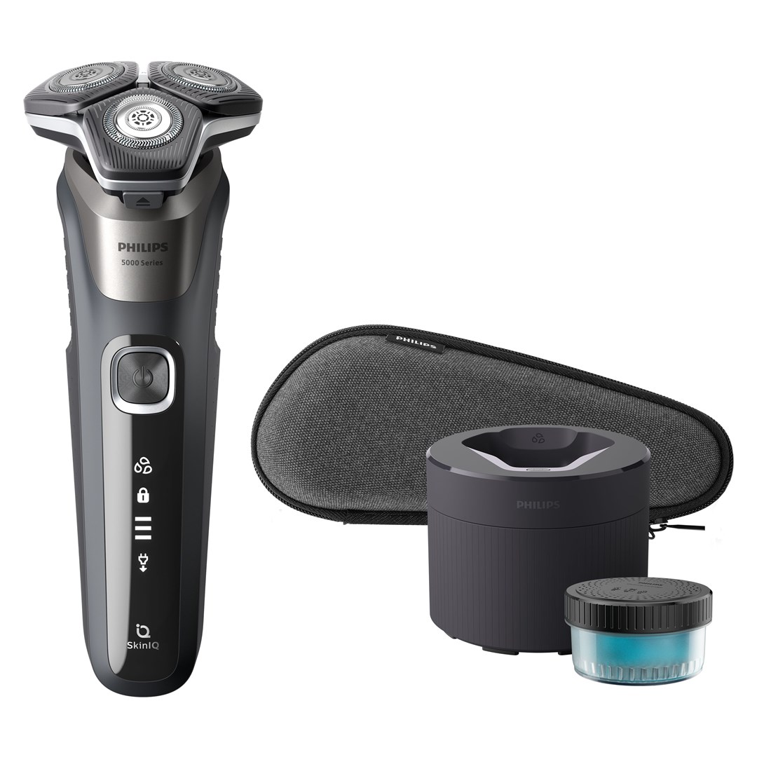 Električni brijač PHILIPS Shaver Series 5000 S5887/50 (za mokro i suho brijanje, tri nastavka)-0