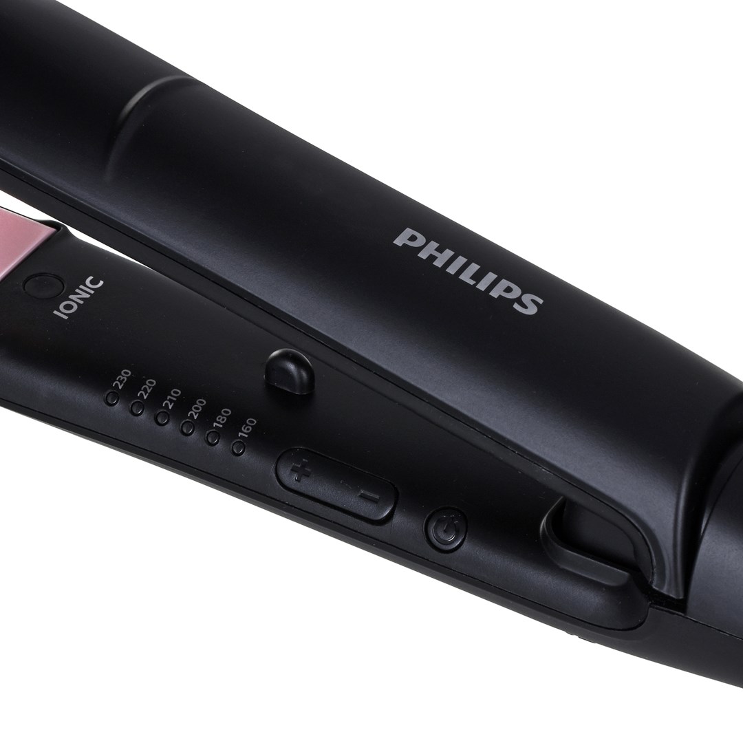 Pegla za kosu PHILIPS Essential ThermoProtect (keratinom obogaćene keramičke ploče, 6 LED razina temperature 160–230 °C, Ionic Care, ThermoProtect tehnologija, Key-lock, automatsko isključivanje)-1