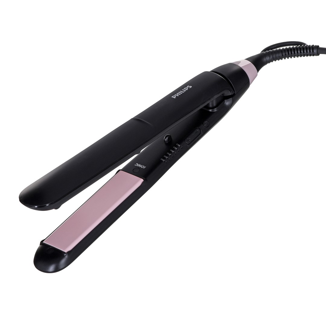 Pegla za kosu PHILIPS Essential ThermoProtect (keratinom obogaćene keramičke ploče, 6 LED razina temperature 160–230 °C, Ionic Care, ThermoProtect tehnologija, Key-lock, automatsko isključivanje)-0