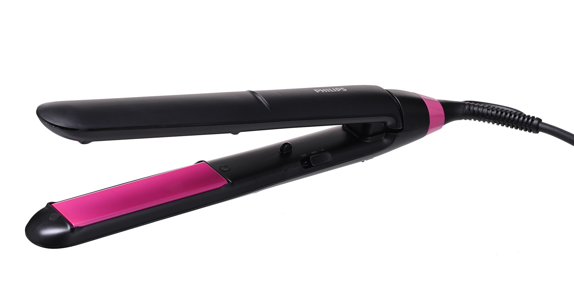 Pegla za kosu PHILIPS BHS375/00 StraightCare Essential ThermoProtect (ThermoProtect tehnologija, keratin-keramičke ploče 28 × 100 mm, 2 temperatura 180/220 °C, ključna brava, brzo zagrijavanje, univerzalni napon)-0