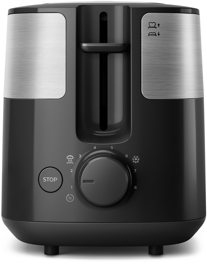 Toster PHILIPS Daily Collection HD2516/90, 830W, (2 kriške, široki utor, metalik)-1