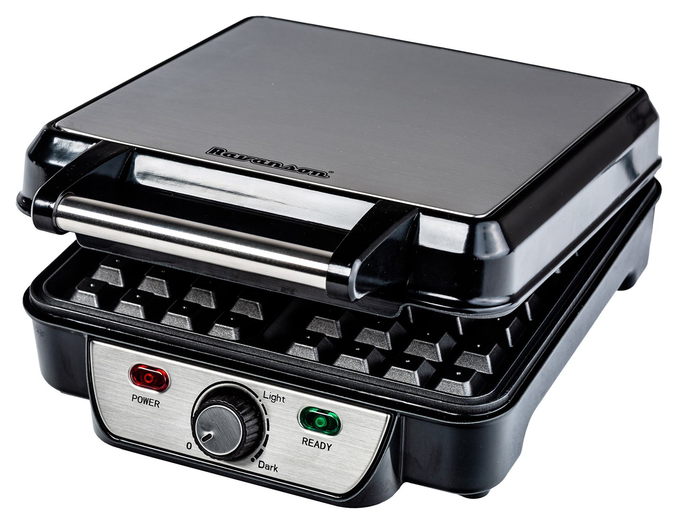 Aparat za vafle RAVANSON GR-7030 (4 vafle, 1100 W crni)-1