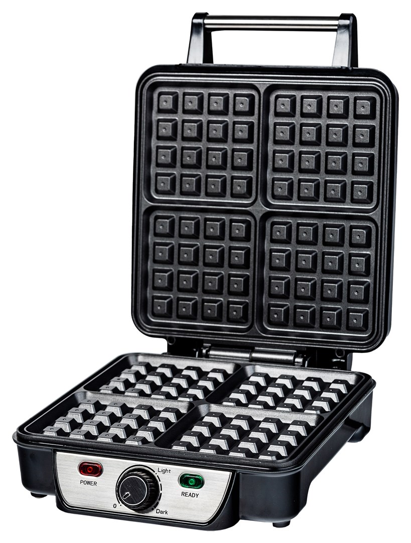 Aparat za vafle RAVANSON GR-7030 (4 vafle, 1100 W crni)-2