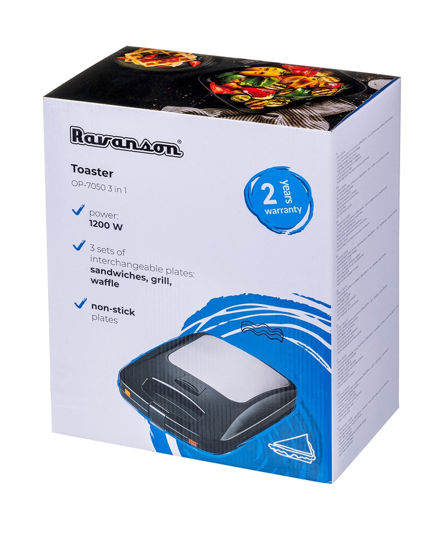 Toaster Ravanson OP-7050 crna, Silver 1200 W-14