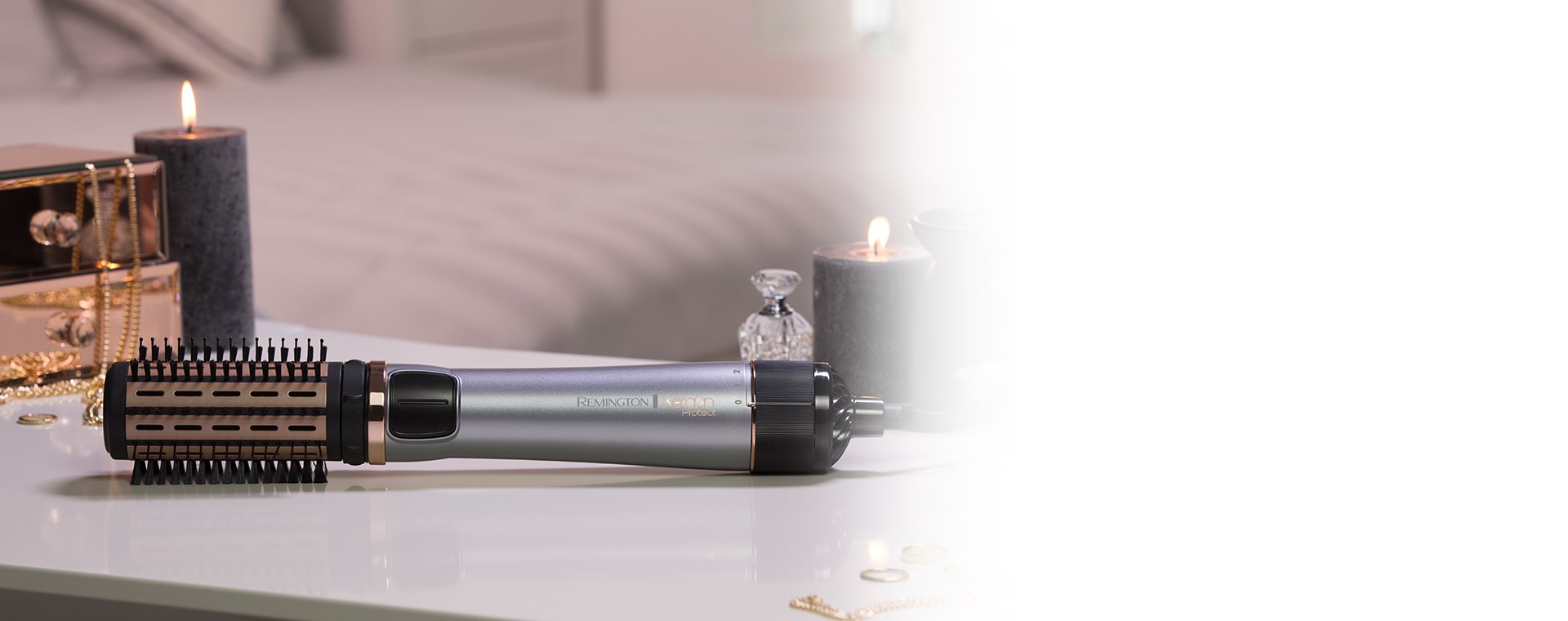 Remington AS8810 hair styling tool Hot air brush Steam Silver, Black, Gold 1000 W 3 m-2