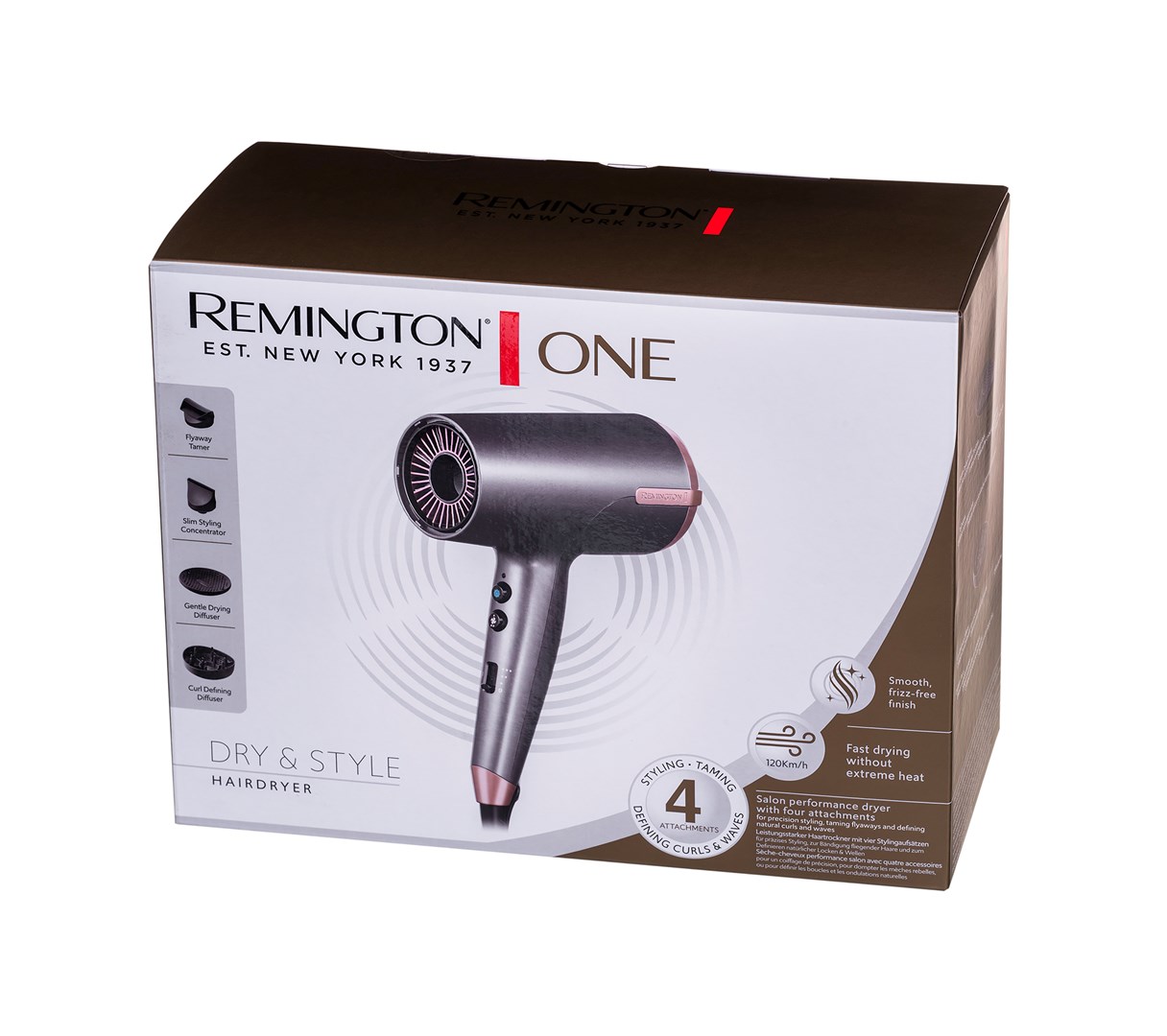 Remington D6077 hair dryer 2000 W Bronze, Grey-12