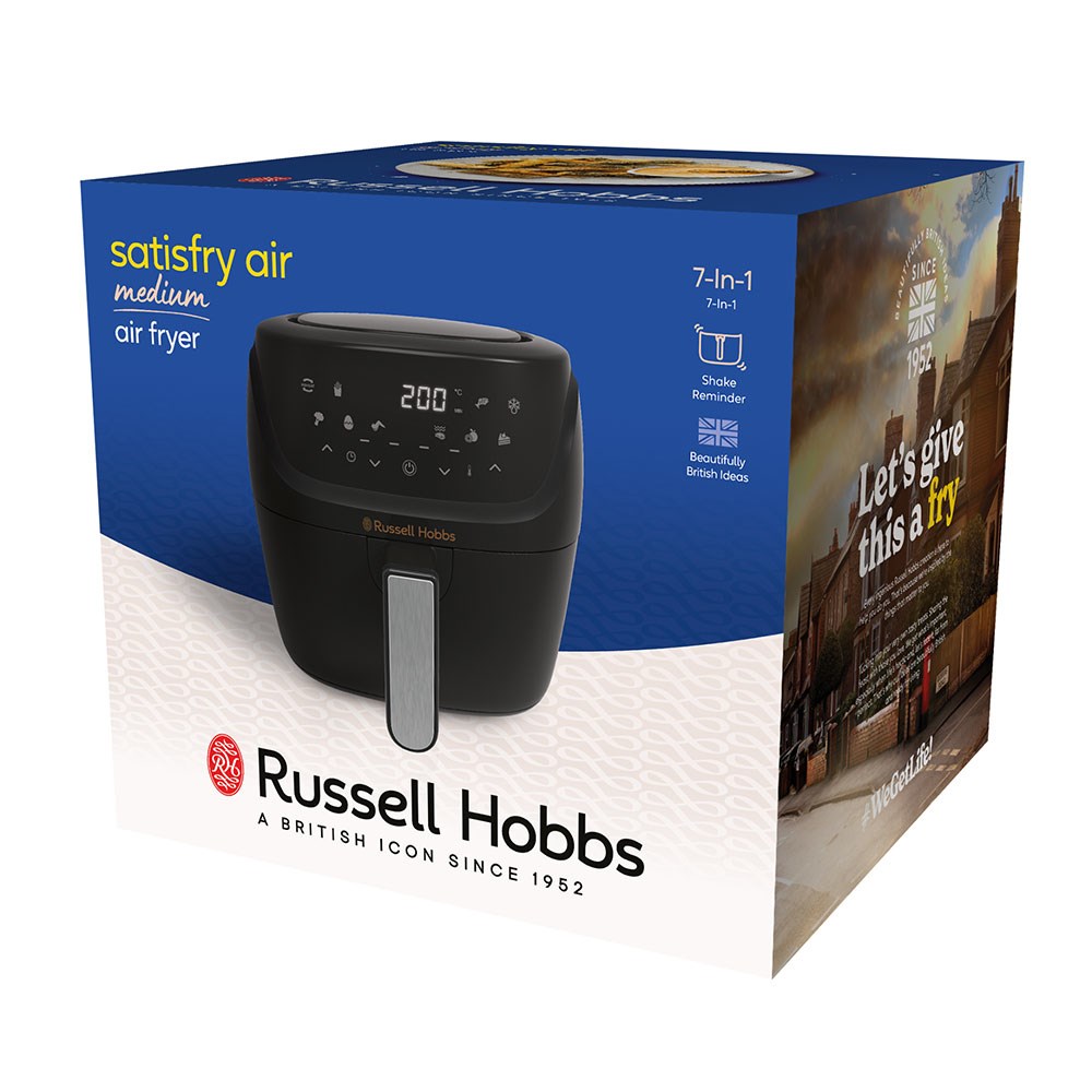 Friteza na vrući zrak RUSSELL HOBBS Satisfry Single (4 L, 1350 W, Crna)-7
