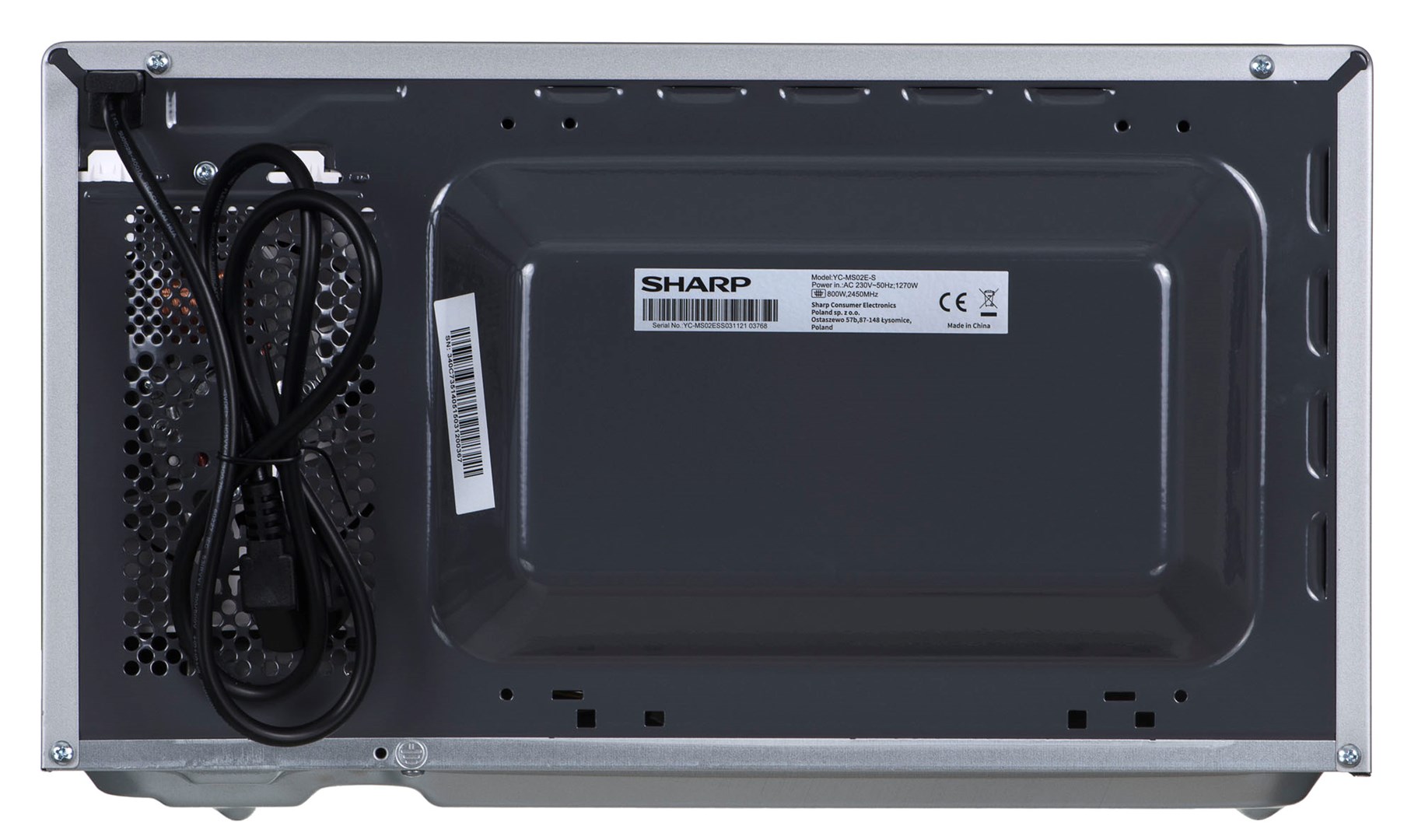 Mikrovalna pećnica SHARP YC-MS02E-S 20 L 800 W Inox-4