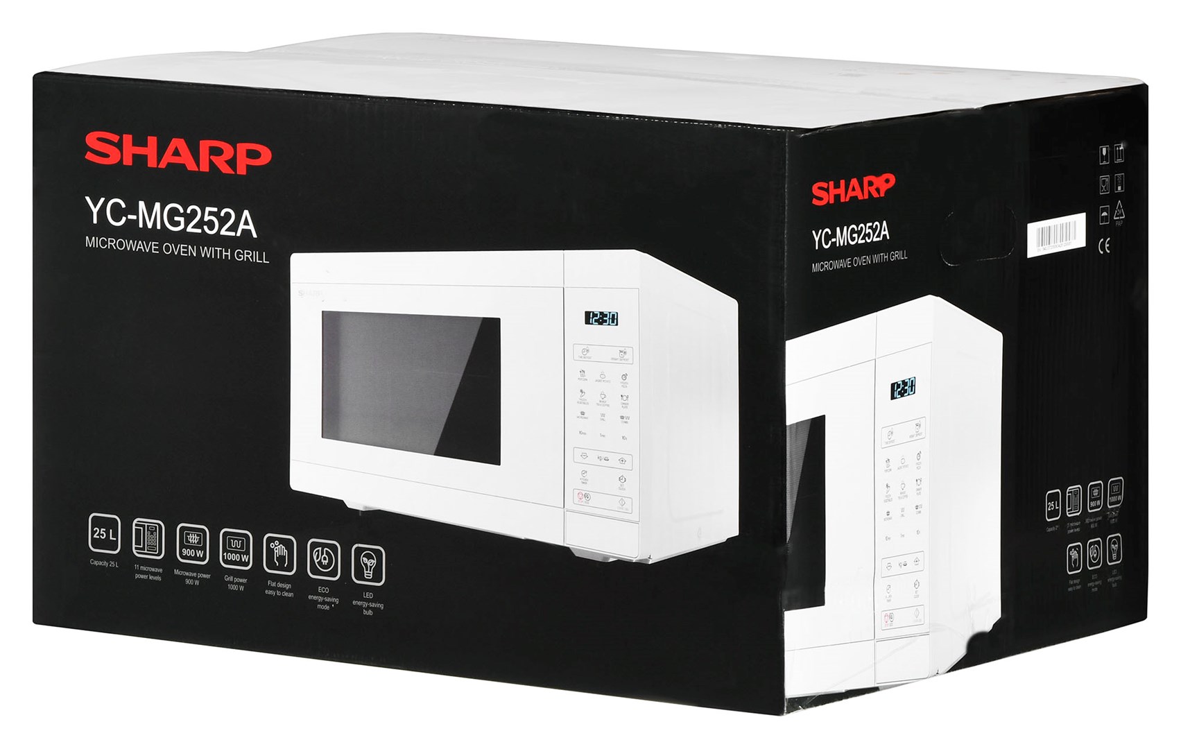 Mikrovalna pećnica SHARP YC-MG252AE-C (Grill funkcija, 25 L, 900 W, Bijela)-8