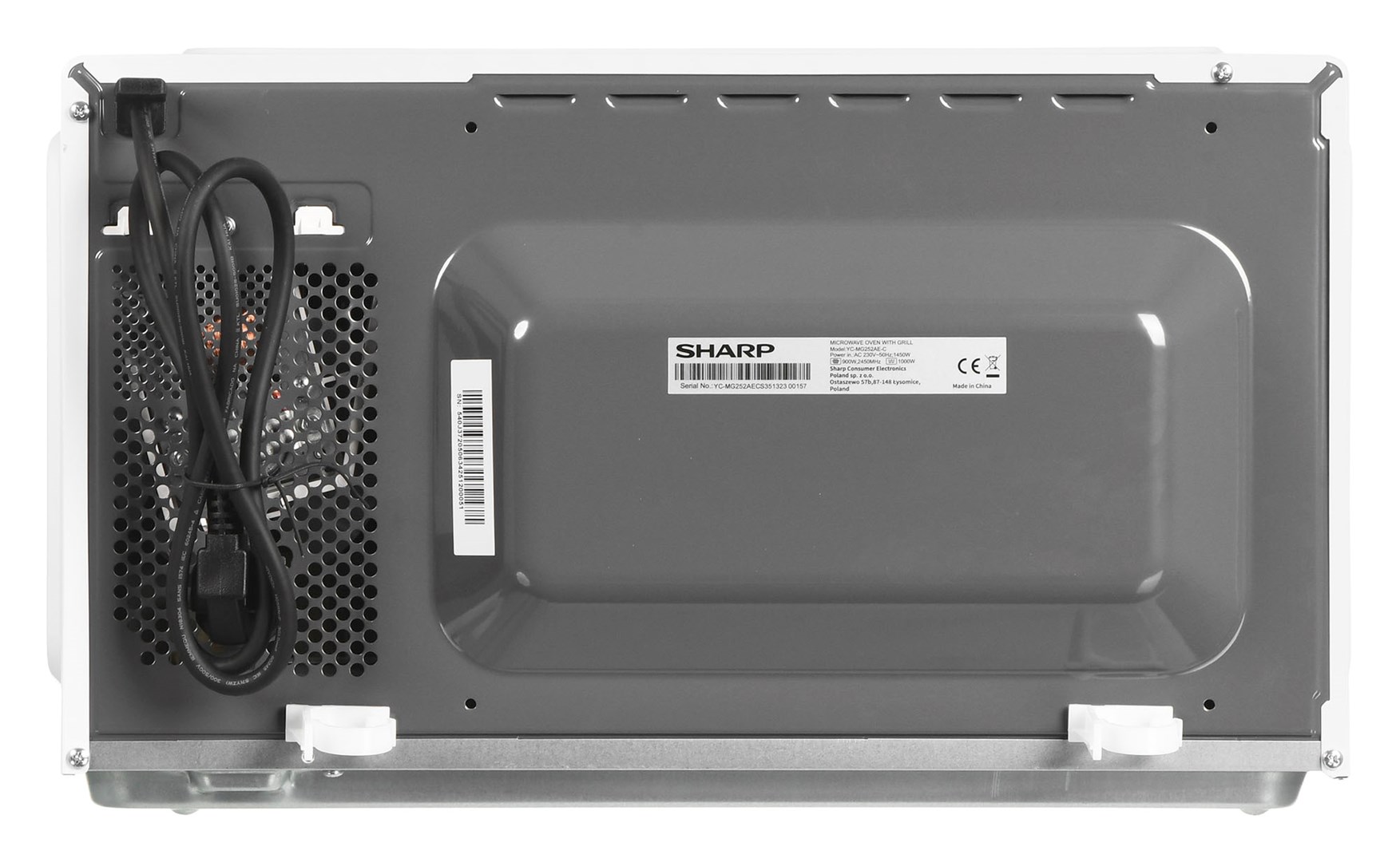 Mikrovalna pećnica SHARP YC-MG252AE-C (Grill funkcija, 25 L, 900 W, Bijela)-5