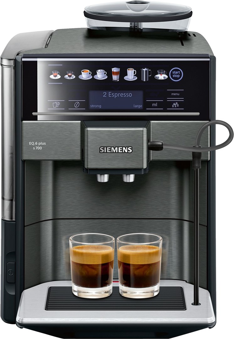 Aparat za kavu SIEMENS EQ.6 Plus s700 TE657319RW (zrna/mljevena, 1,7 l, 1500 W, crno-srebrni)