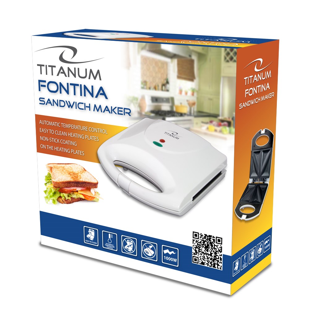 TITANUM TKT006W sandwich maker 1000 W White-3